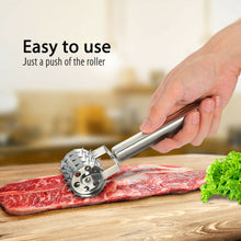 Load image into Gallery viewer, Stainless Steel Meat Tenderizer Roller Hammer Mallet For Steak Beef Chicken Tool Stainless Steel Meat Tenderizer Roller Hammer Mallet Steak Beef Chicken Tool Multifunctional Home Kitchen Cooking Acces