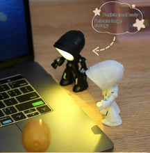 Load image into Gallery viewer, Cute LED Hero Table Lamp Mini Portable Cool Mecha Cute Robot Night Light Bedroom Home Decoration Kids Boys Gifts