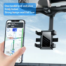 Load image into Gallery viewer, Universal 360 Degrees Rotatable Retractable Rearview Mirror Car Phone Holder Bracket US