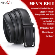 Load image into Gallery viewer, Microfiber Leather Mens Ratchet Belt Belts For Men Adjustable Automatic Buckle