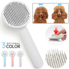 Load image into Gallery viewer, Pet Self Cleaning Cat Brushes, Cat Grooming Brush For Dogs Cats For Long Haired &amp; Short Hair Gently To Remove Loose Undercoat, Mats Tangled