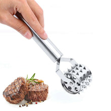Load image into Gallery viewer, Stainless Steel Meat Tenderizer Roller Hammer Mallet For Steak Beef Chicken Tool Stainless Steel Meat Tenderizer Roller Hammer Mallet Steak Beef Chicken Tool Multifunctional Home Kitchen Cooking Acces