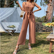 Load image into Gallery viewer, Sexy Cutout Belt Sling Wide-Leg Jumpsuit