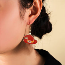 Load image into Gallery viewer, Halloween Earrings Cute Pumpkin Spooky Oil Drip Alloy Earrings Jewelry