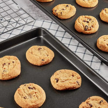 Load image into Gallery viewer, Cookie Sheets Non-stick Baking Sheet Set With Non-stick Jelly Roll Pan Rack Cookie Scoop Spatula