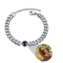 Load image into Gallery viewer, Titanium Steel Men And Women Personalized Photo Projection Custom Family Gathering Pet Couple Birthday Memory Bracele