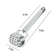 Load image into Gallery viewer, Stainless Steel Meat Tenderizer Roller Hammer Mallet For Steak Beef Chicken Tool Stainless Steel Meat Tenderizer Roller Hammer Mallet Steak Beef Chicken Tool Multifunctional Home Kitchen Cooking Acces