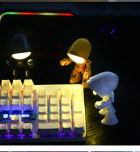 Load image into Gallery viewer, Cute LED Hero Table Lamp Mini Portable Cool Mecha Cute Robot Night Light Bedroom Home Decoration Kids Boys Gifts