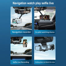 Load image into Gallery viewer, Universal 360 Degrees Rotatable Retractable Rearview Mirror Car Phone Holder Bracket US