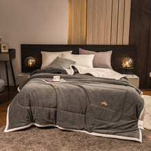 Load image into Gallery viewer, Woolen Raschel Blanket Soft Thickened Thick Warm Elegant Two-tiered Fleece Luxury For Cover Sofa Bed Bedspread Winter