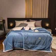 Load image into Gallery viewer, Woolen Raschel Blanket Soft Thickened Thick Warm Elegant Two-tiered Fleece Luxury For Cover Sofa Bed Bedspread Winter