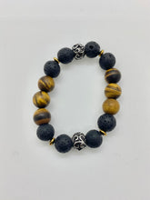 Load image into Gallery viewer, Chunky Studded Tiger Matte Bracelet