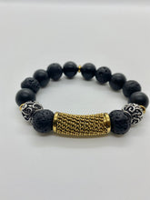 Load image into Gallery viewer, Titanium Rod Gold Bracelet