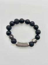 Load image into Gallery viewer, Titanium Rod Silver Bracelet