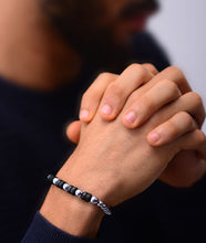 Load image into Gallery viewer, Black Blend 925 Silver Bracelet