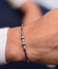 Load image into Gallery viewer, Tiny Silver Steel Bracelet "Posh Series"