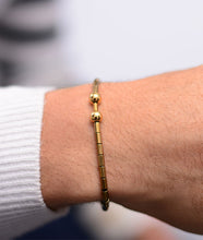 Load image into Gallery viewer, Tiny Gold Steel Bracelet "Posh Series"