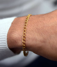 Load image into Gallery viewer, Gold Chain Steel Bracelet