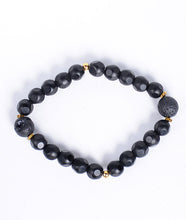 Load image into Gallery viewer, Dotted Matte Black Bracelet
