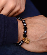 Load image into Gallery viewer, Lock Tassled Twisted Stone Bracelet