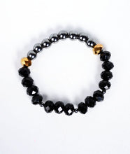 Load image into Gallery viewer, Crystal Hematite Bracelet - Gold