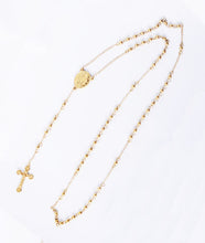 Load image into Gallery viewer, Gold Rosary Necklace