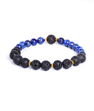 Load image into Gallery viewer, 2-Faced Black/Blue Bracelet