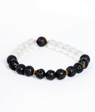 Load image into Gallery viewer, 2-Faced Lava / White Onyx Bracelet