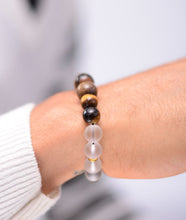 Load image into Gallery viewer, 2-Faced Tiger/Onyx White Bracelet
