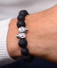 Load image into Gallery viewer, Twin Skull Bracelet