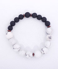 Load image into Gallery viewer, Snow White Tiger Eye Bracelet